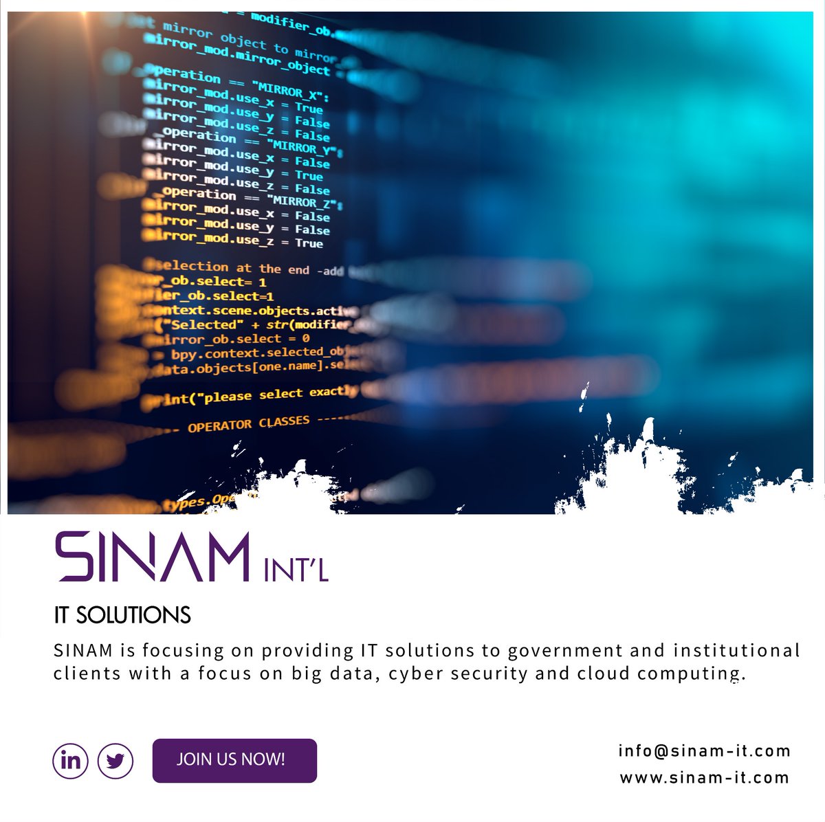 Sinam International IT Solutions tweet media