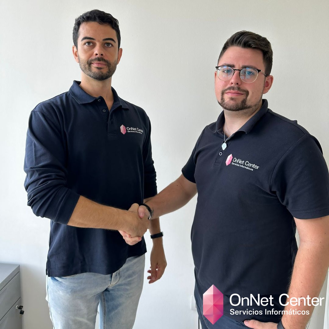 🤝 Tenemos nuevo compañero en OnNet Center !!! 💖

Nuestro nuevo técnico en sistemas informáticos y ciberseguridad Agustín coge el relevo ♻️ de nuestro técnico José Carlos, que se marcha hacia Madrid por motivos laborales para darle un giro a su carrera profesional.