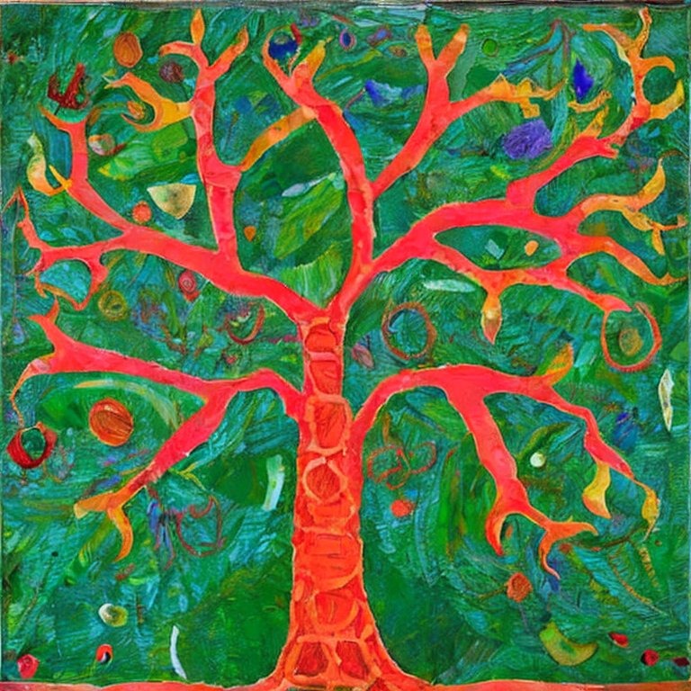 Mathemart1's tweet photo. Tree of life N.18, AI-generated. Follow us for more AI art ❤️ #aigeneratedart https://t.co/GWap1R0ciL