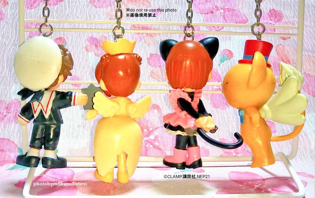 🌸新さくらホルダー🌸第二弾。①ともよ②さくらA③小狼④さくらB⑤ケロ