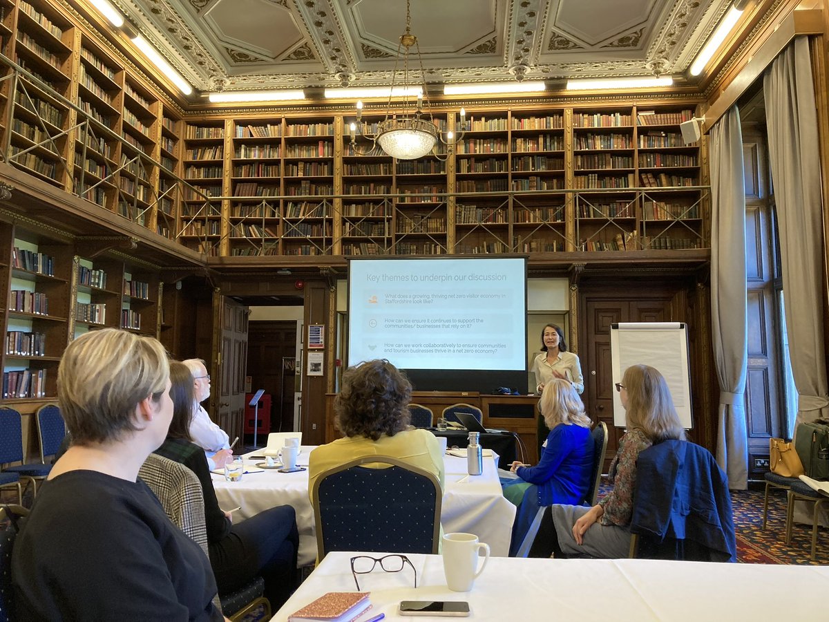 Fabulous venue at Keele University to join colleagues from @WeareStaffs, @EnjoyStaffs and businesses across #Staffordshire at a Sustainable Tourism Roundtable

We are in a #ClimateEmergency and we need to act now while we can still fix it

#Sustainability #Tourism #VisitorEconomy