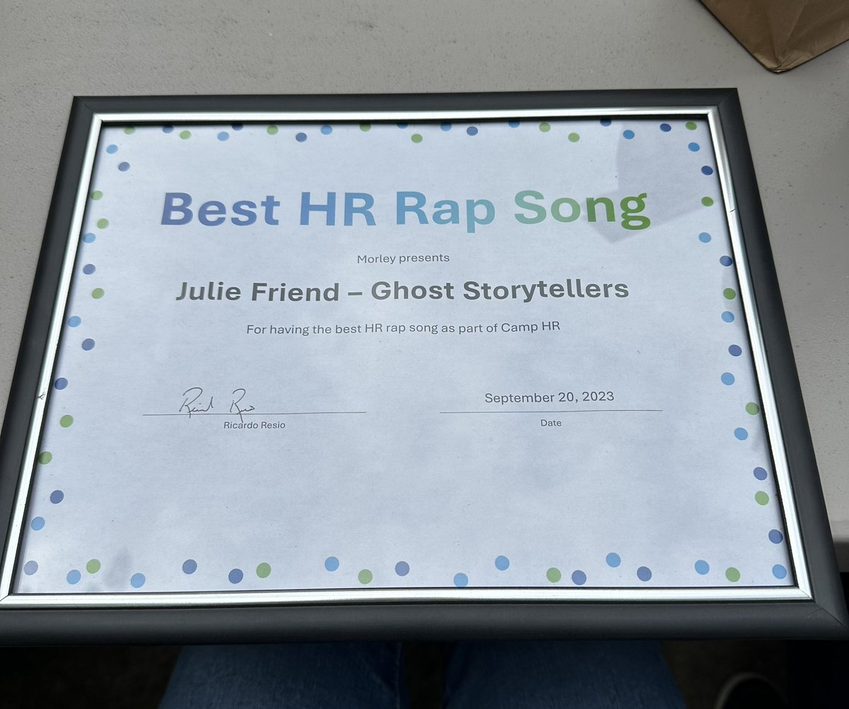 positive_sights's tweet photo. Update: the song won an award at the annual GR gathering 😂 https://t.co/9GHIL4nXWQ