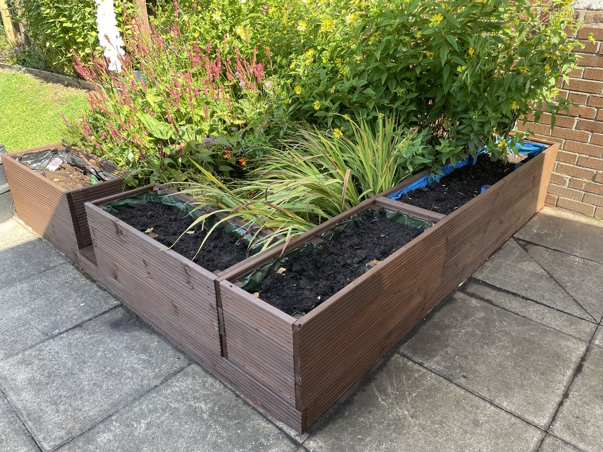 BernieHubb_WHA's tweet photo. It's amazing to see how @WHAorguk Love where you live ❤️ project is impacting on customers lives. Stephen, a resident at Raven Court has built these planters that we funded to grow fruit and veg for all customers.  #lovewhereyoulive #gardening @CordwellLucy @SarahW_WHA https://t.co/NfX8SzJuv0