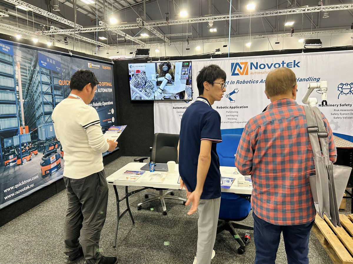QuicktronRobots's tweet image. #MHL2023.
Our partner NOVOTEK showcased our cutting-edge AMRs and #QuickBin picking systems at Booth #3103, attracting a large crowd of onlookers. A day filled with insightful discussions and new connections.
Join us tomorrow at ASB Showground Auckland
quicktron.com