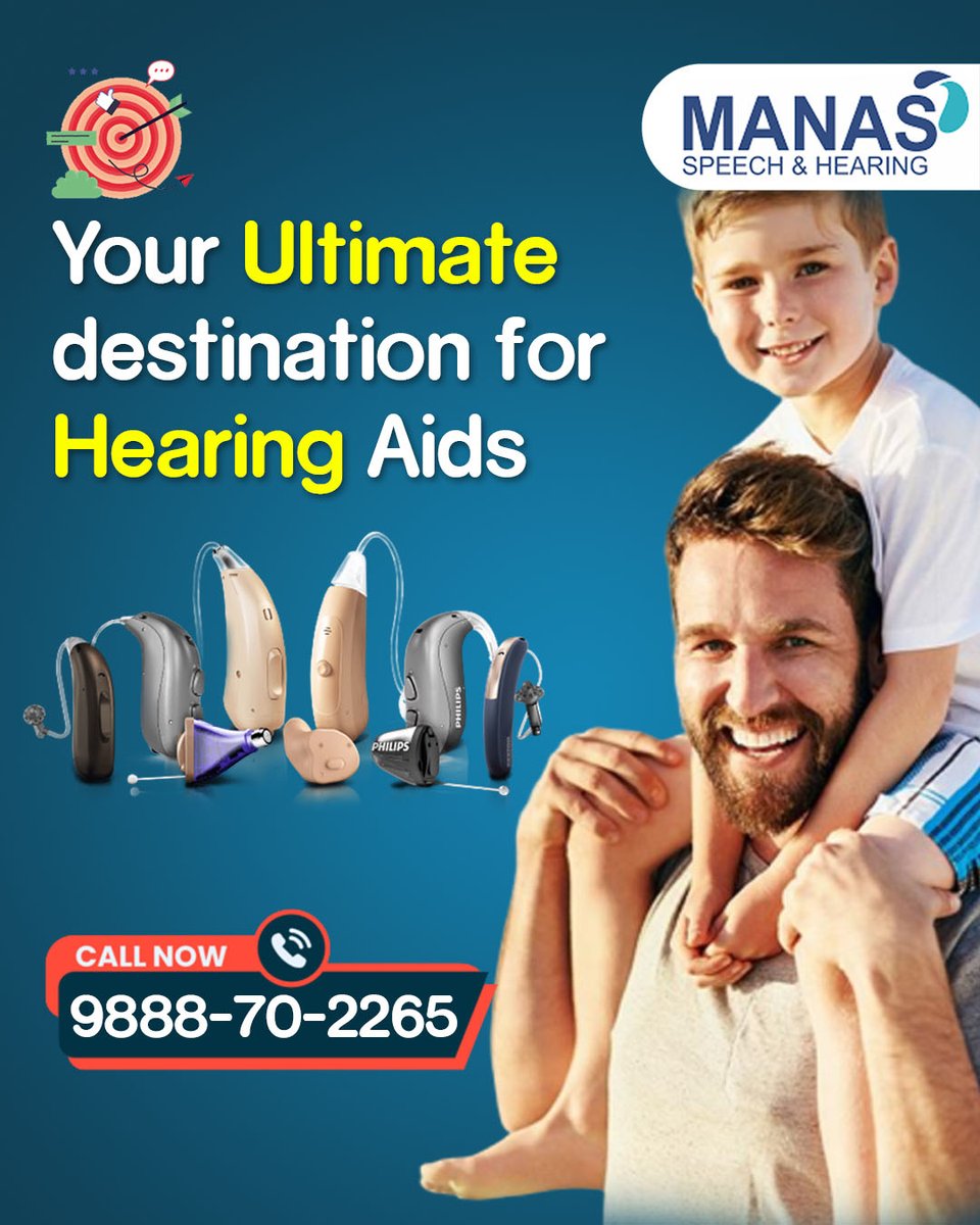 ManasSpeech's tweet photo. Your Ultimate destination for Hearing Aids.
Now Easily Book Hearing Aids from Your Home By Just Calling : +91 9888702265
|
|
|
#indiabestcenter #hearingaids #Hearingloss #digitaldevice #Hearcare #invisiblehearingaids #Ordernow #Premiumquality #ecofriendly #OfferSale https://t.co/t0NxWyg91c