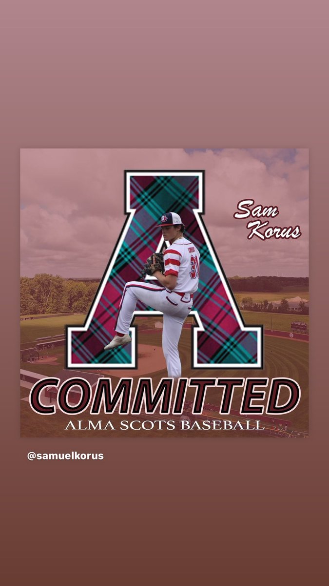 Mike Chmielewski (@mchmielewski05) on Twitter photo Number 14 off the board from our team! Alma is getting a workhorse who has not even scratched the surface of his potential. <a href="/samkorus724/">Samuel Korus</a> <a href="/AlmaScotsBSB/">Alma College Baseball</a> Number 14 off the board from our team! Alma is getting a workhorse who has not even scratched the surface of his potential. <a href="/samkorus724/">Samuel Korus</a> <a href="/AlmaScotsBSB/">Alma College Baseball</a>