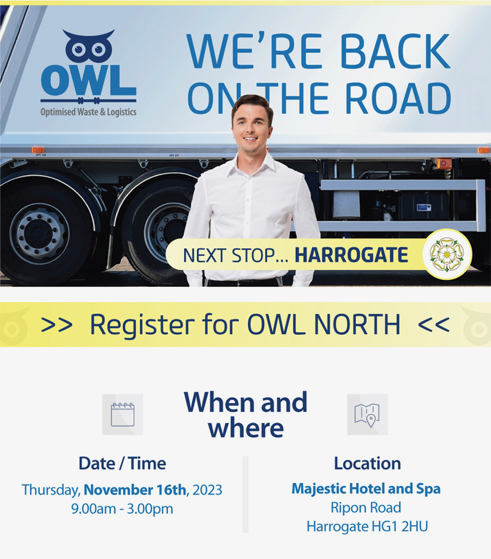We can't wait to see you at the OWL North roadshow. Register today lnkd.in/etnVSw2w

For exhibiting opportunities, please contact Jason Pidgeon at jason.pidgeon@visiecommunications.co.uk or call him on 07734 678510.
#fleetmanagement #commercialvehicles