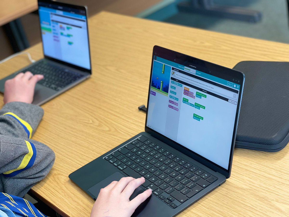 FH_Computing's tweet image. Don't just play games! Make games! We are celebrating National Coding Week at Fernhill and making games using code.org