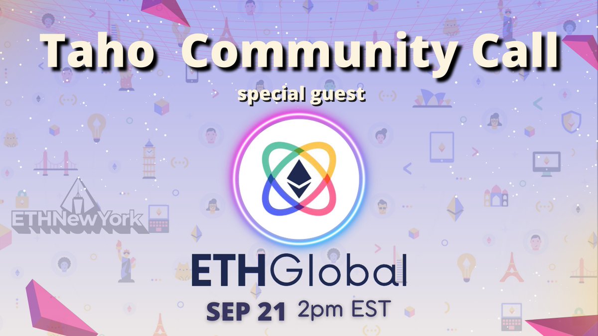 taho_xyz's tweet image. Today, we have a special LIVE from ETHNYC Community Call! 

Featuring @Pitunia11 IRL 🎤

Tune in at 2PM ET!