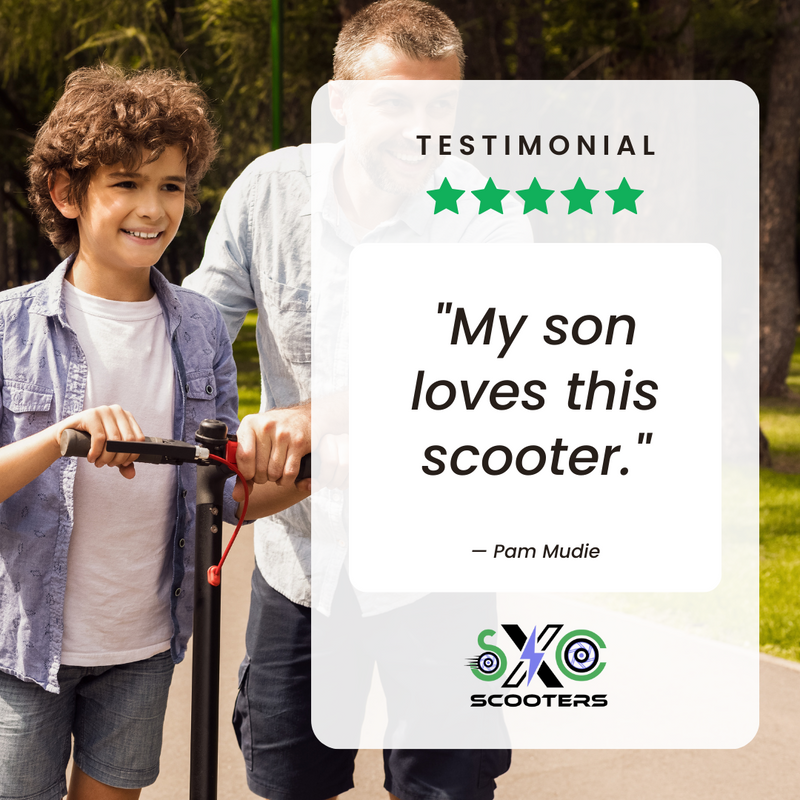 🙌 Thank you so much, Pam, for the 5-star rating! We appreciate your kind words and your support. 😀 #sxcscooters #ScootCityLtd #OutdoorAdventures #Commuting #CommutingByBike #Ebikes #FoldingElectricBike #Ebike #ElectricBiker #Testimonial #HappyClient #SatisfiedCustomer
