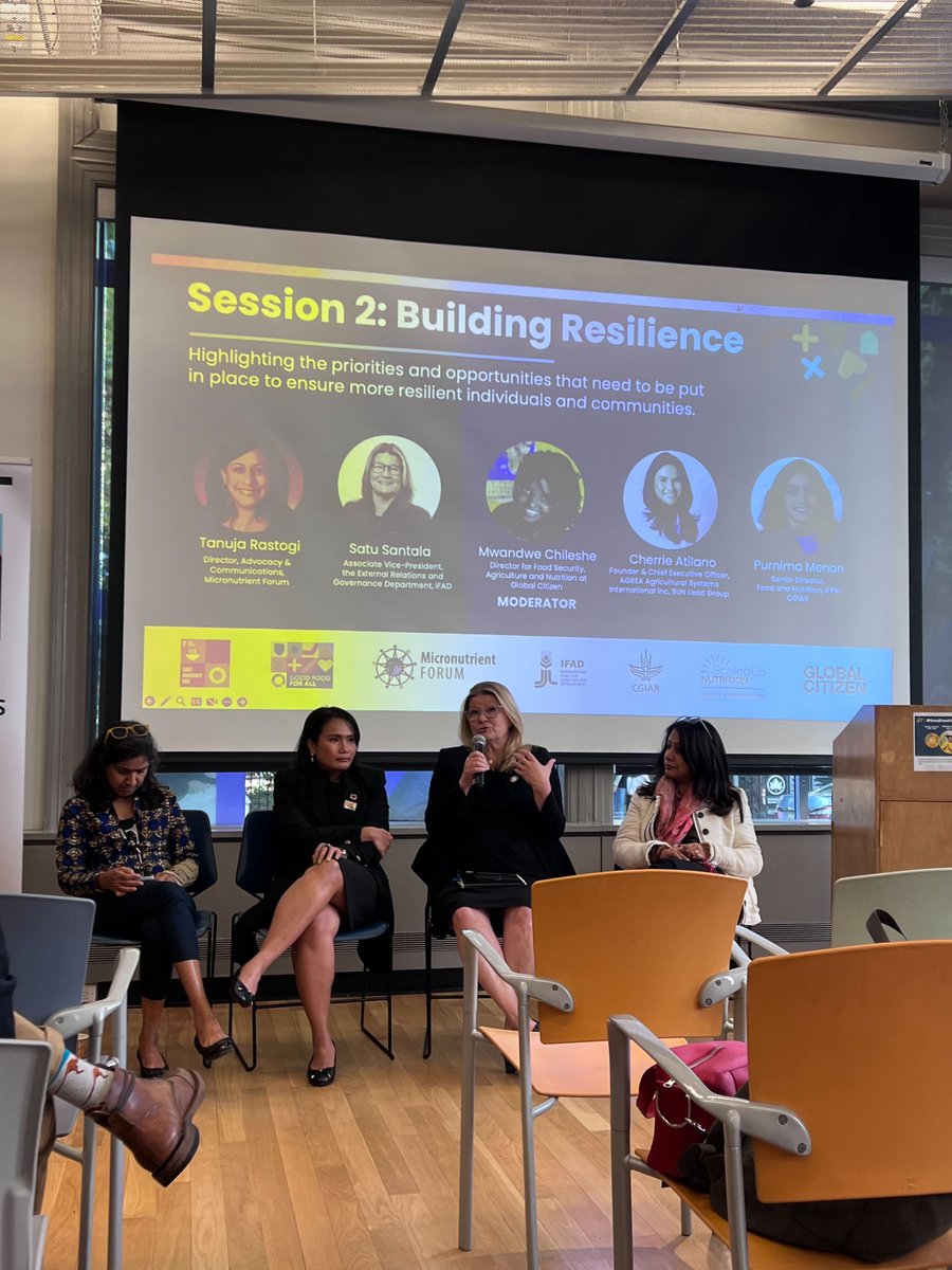 SDG2AdvocacyHub (@sdg2advocacyhub) on Twitter photo Session2⃣ panellists' final reflections:
🍲School meals deliver sustainable #nutrition
🍲Farmers are also consumers: hungry, malnourished
🍲Recruit young farmers for future healthy, consistent production
🍲Assist smallholders to grow nutritious food
#GoodFood4All #SDG2 <a href="/cdatilano/">cherrie atilano</a> Session2⃣ panellists' final reflections:
🍲School meals deliver sustainable #nutrition
🍲Farmers are also consumers: hungry, malnourished
🍲Recruit young farmers for future healthy, consistent production
🍲Assist smallholders to grow nutritious food
#GoodFood4All #SDG2 <a href="/cdatilano/">cherrie atilano</a>