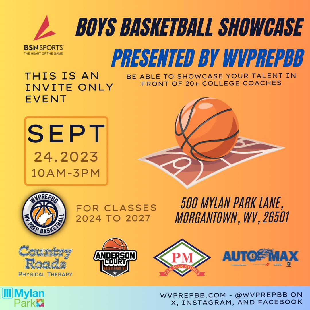 wvprepbb's tweet photo. We would like to announce confirmed media members and skills trainers in attendance for this Sunday’s event: 

We are excited to welcome Ruddshots, Olly Reed Sports, Jason Hawke, WV Blue Chips, and Kevin Moses to our showcase as media members.

We are thankful for our skills trainers that have committed to give their time to helping our student athletes! - Juwan Staten, Joey Robertson, Deon Dobbs, Mike Baldy, Adam Zimmerman, Chase Harler, Brian Golden, Keith Clemons, Elliot Law, and Ben Nicol. 

We cannot wait for Sunday! We couldn’t do this without all of our volunteers, media, and sponsors.