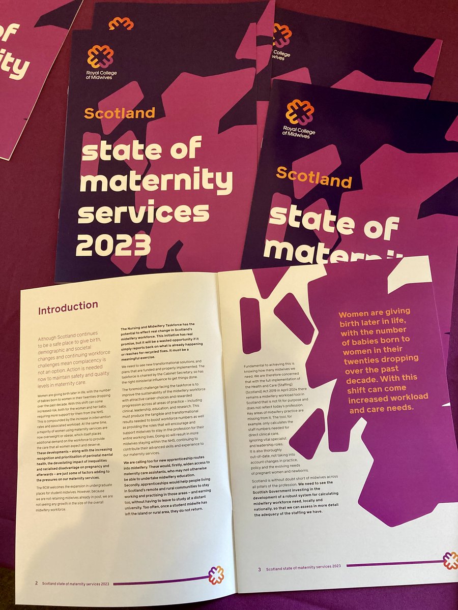 ScotlandRCM's tweet photo. Launching the RCM Scotland State of Maternity Services Report 2023. 

Midwives &amp; MSWs are utterly committed to what they do. How much better would it be if we were to maximise that commitment by investing in them.   

https://t.co/jM34EYEHK1 https://t.co/y8RvcjcSYh