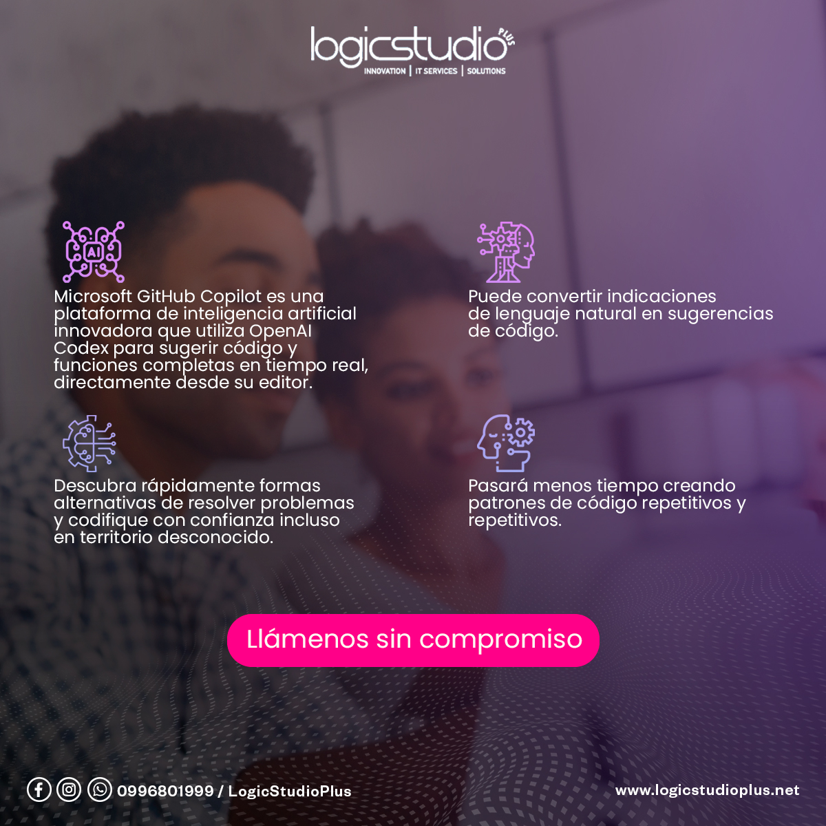 LogicStudioPlus's tweet image. Descubra cómo GitHub Copilot impulsa la velocidad, mejora el código y facilita herramientas para desarrolladores y soluciones en tiempo real.
Llámenos sin compromiso:wa.link/htbnk1
#LogicStudioPlus #plataforma #paginas #ecuador #futuro #trabajoenequipo #IA