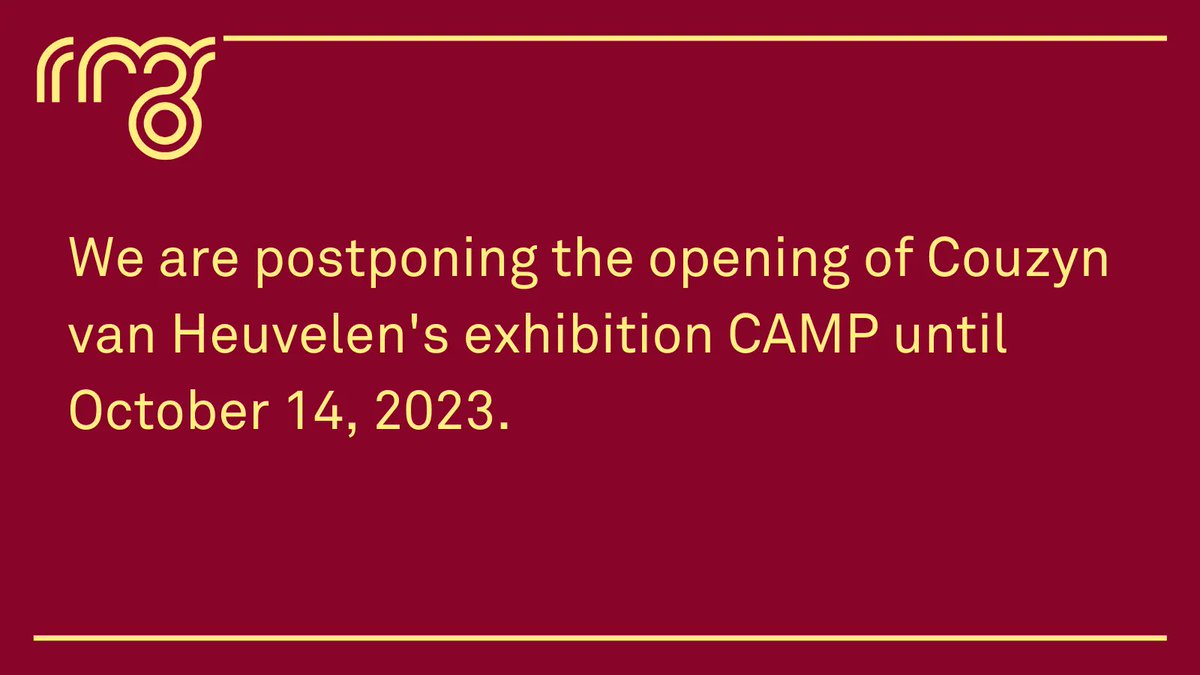 We are unfortunately postponing the opening of Couzyn van Heuvelen's exhibition CAMP until October 14, 2023.  We appreciate your understanding and hope to see you at the gallery, soon.