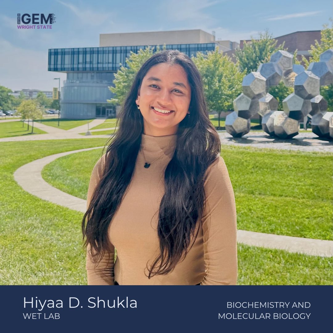 Meet Hiyaa!🤩

Team:  Wet Lab
Year:  Sophomore
Major:  Biochemistry and Molecular Biology
Years in iGEM:  1

Hiyaa is excited to join the Wright State iGEM team this season, and to gain more experience as a researcher!