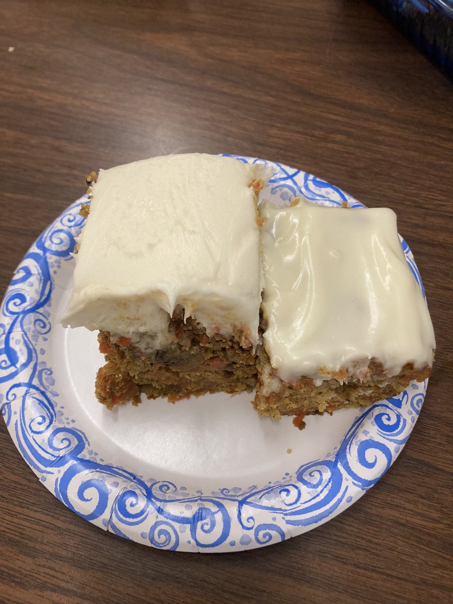 jamisoncollette's tweet photo. Team building-Whose carrot cake is Mrs. Hearn’s favorite? #treatyourself #2ndgradeteam #maierwins @RCSDMLKJr @RCSDNYS https://t.co/mmv9vZFB6o