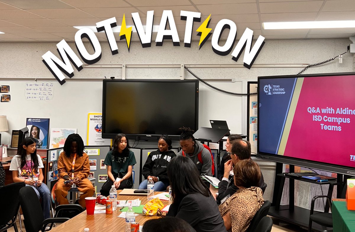 ELAted_in_TX's tweet photo. Getting to hear students talk about their experiences with math and ELAR @ShotwellMS_AISD  makes my heart happy! @DrFavy @clynvan1 @DeniseWin17 https://t.co/BTuhRSPZqe