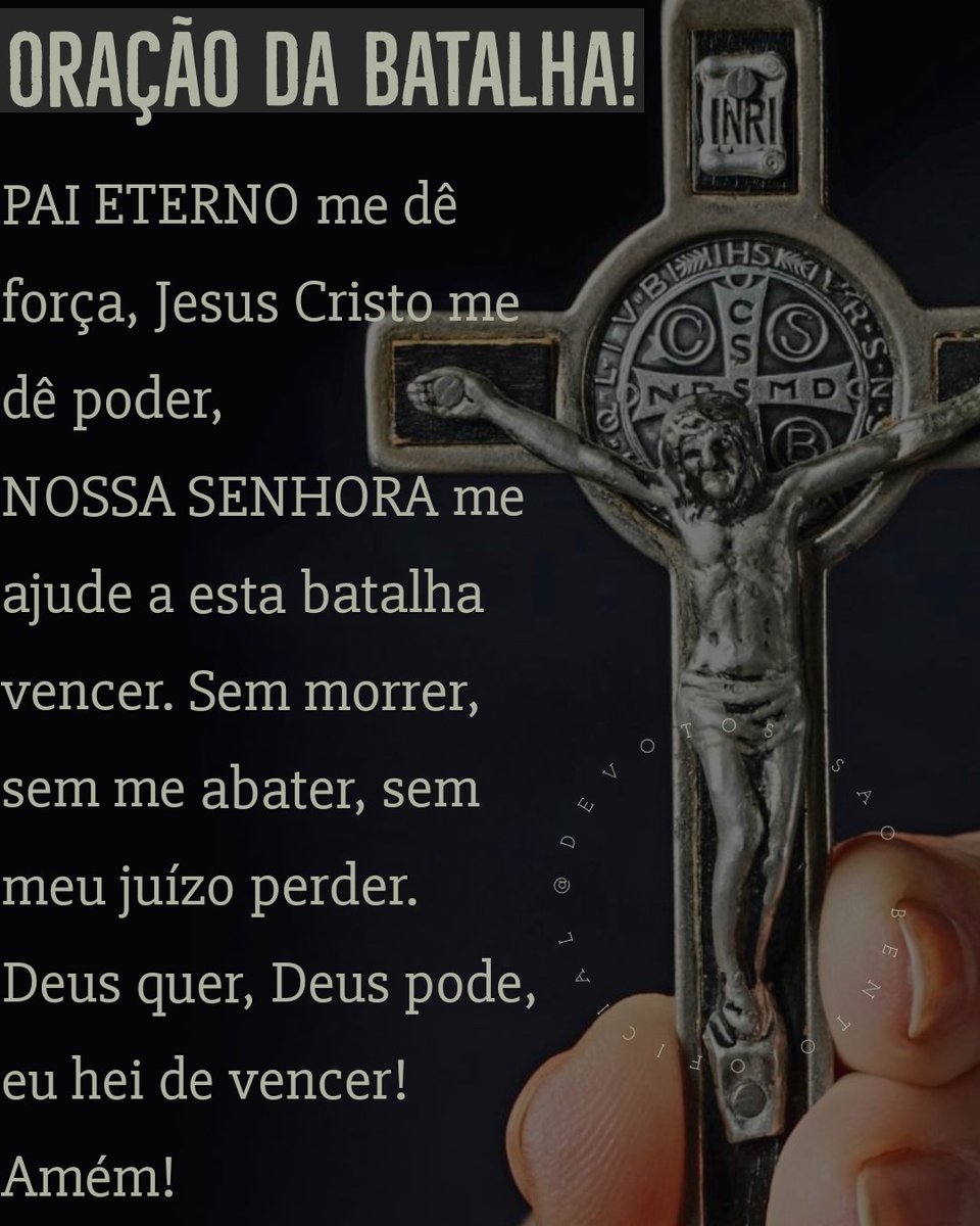 DevotosSaoBento's tweet photo. Amém! 🙏 https://t.co/4q5IfMLCB5