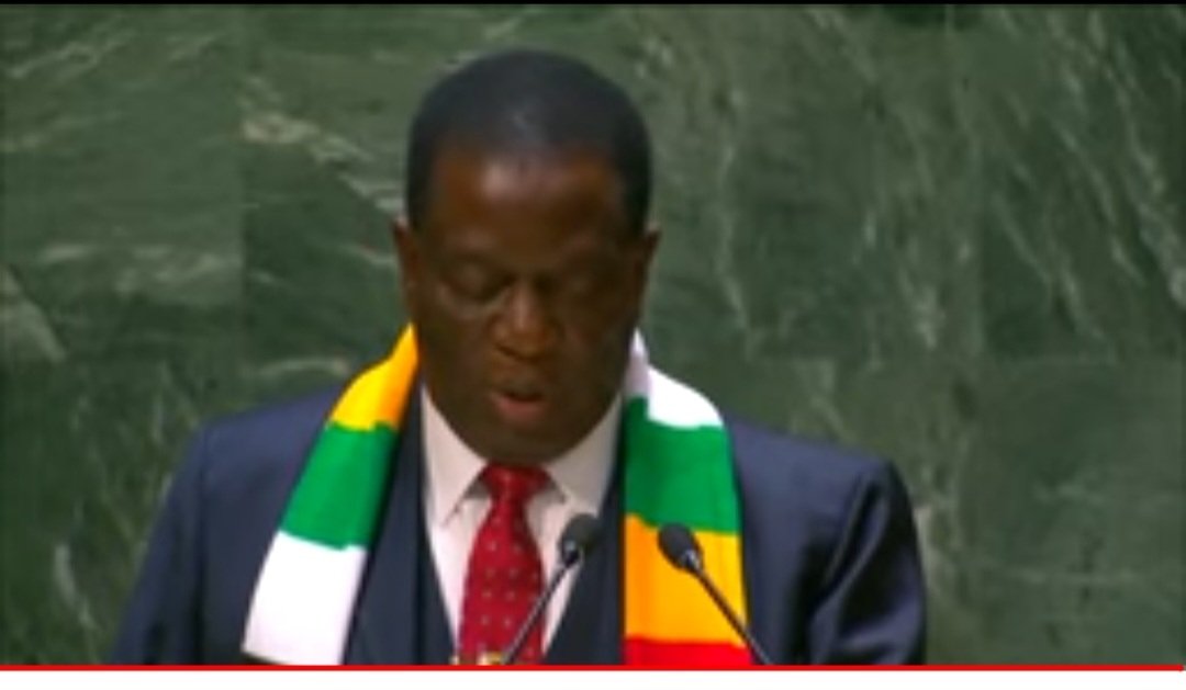 “We strongly condemn tendencies by some powerfulcountries who preach peace, human rights and democracy and yet clandestinely fund conflicts and the unconstitutional changes of governments, for their own narrow interests.”President @edmnangagwa 
#UNGA78