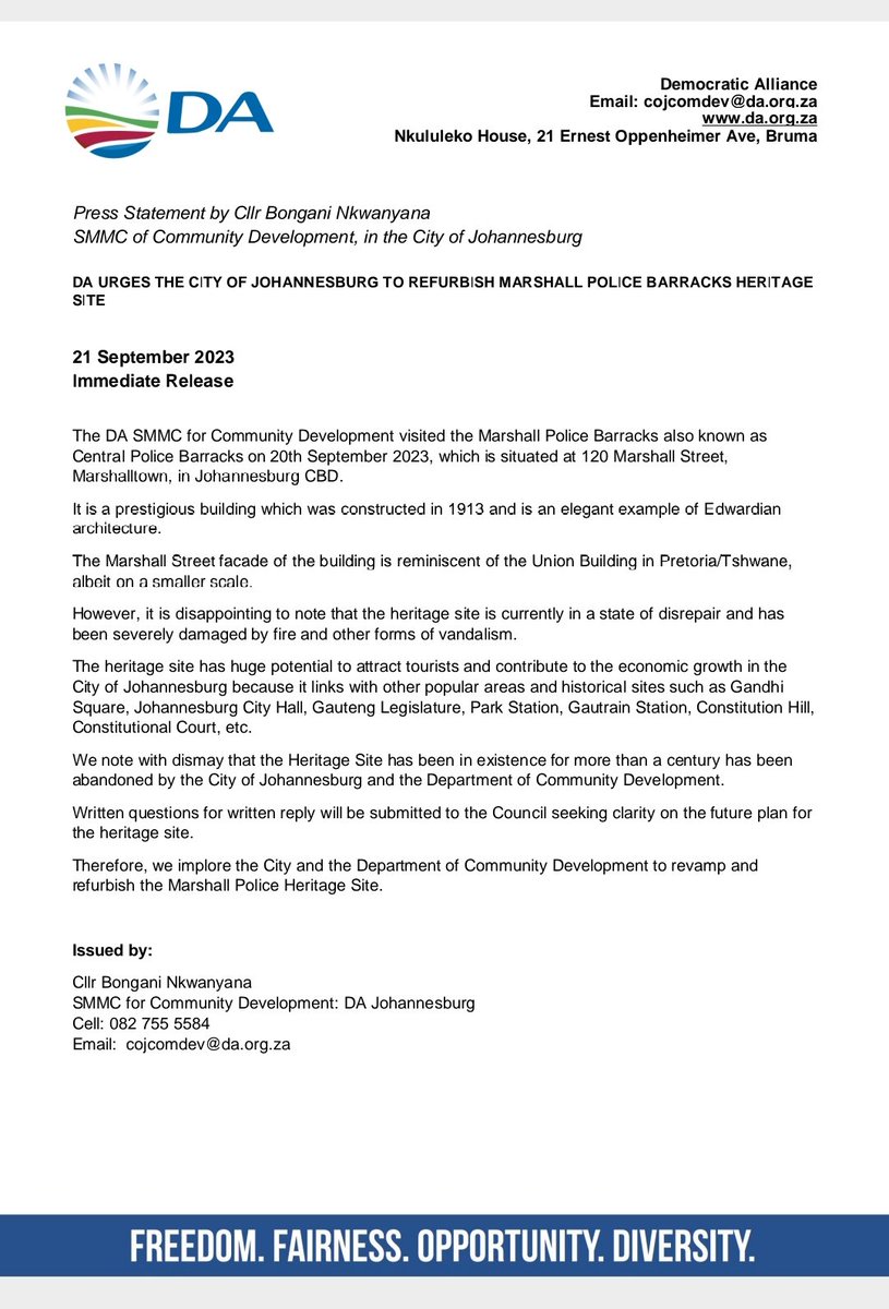 Bongani7's tweet image. The time has come, 
Let us vote for the Organization that deliver on their promises,
#PowerToTheRegistered 
#DAGetsThingsDone 
#KhulaDA 
#Woza2024