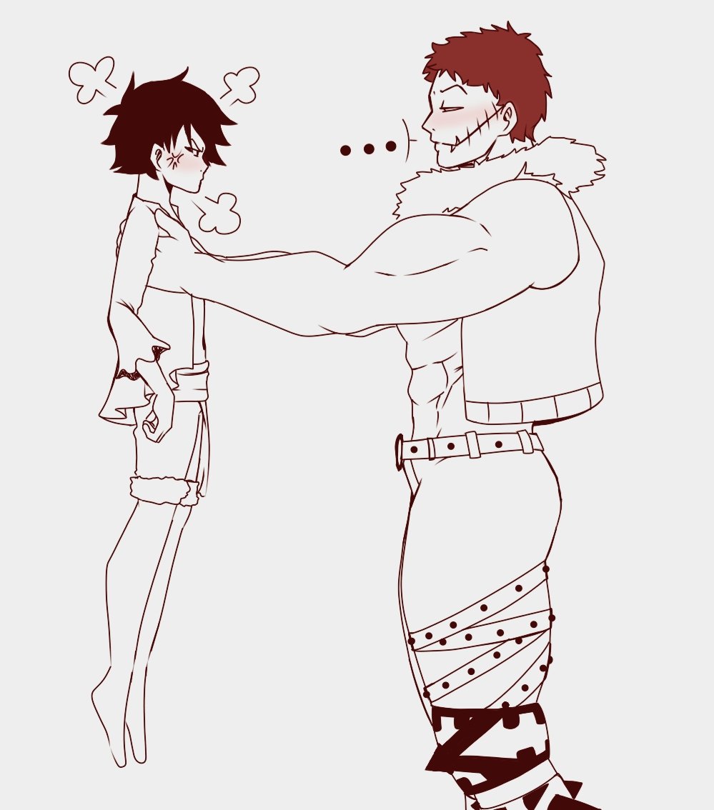 ReviMatterson's tweet photo. Got this pose and I figured... Katakuri and Luffy 👀 #KataLu #ONEPIECE https://t.co/sotYrycRWa