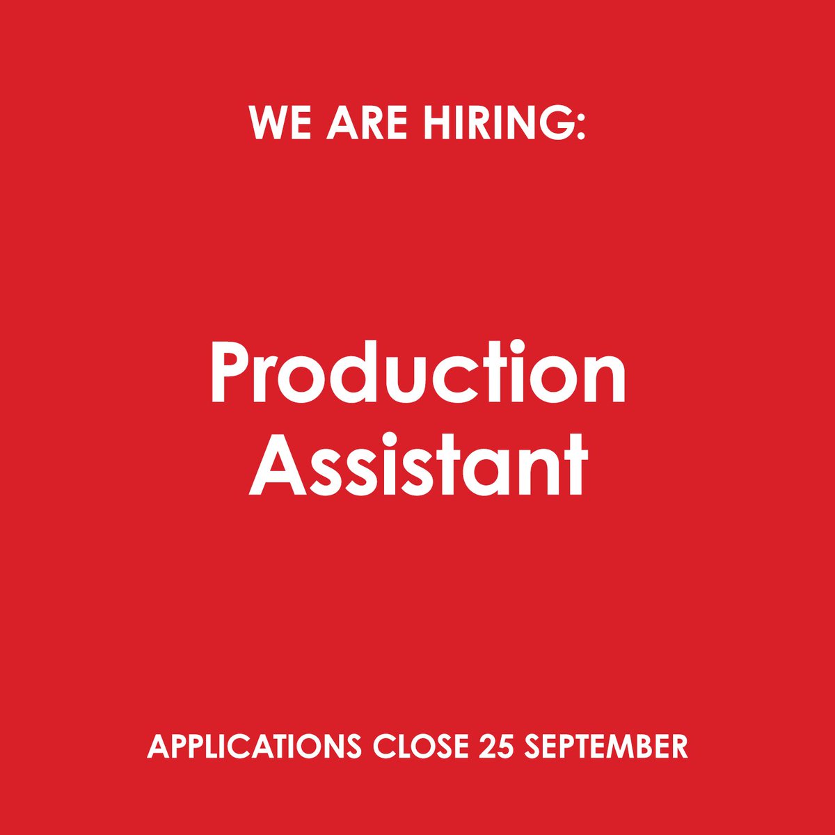 atg_prods's tweet photo. We’re recruiting a Production Assistant to join our team. The role will assist the General Management and Production Office in planning &amp; organising the practical and logistical activities required to mount and maintain commercial theatre.

Info &amp; apply: https://t.co/j645MDqc1g https://t.co/GSBC1immhg