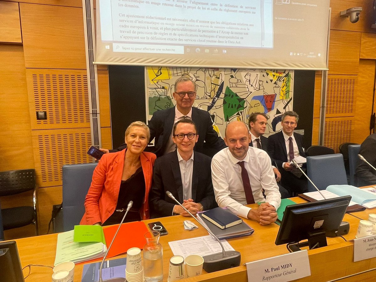 ALehenanff's tweet image. #SREN @AssembleeNat 

Étude du titre III du projet de loi sur l’espace numérique ce matin en commission spéciale aux côtés du Ministre @jnbarrot @midy_paul @LamiraultLuc 

Des clarifications et ajouts necessaires pour coller au plus près du #DataAct