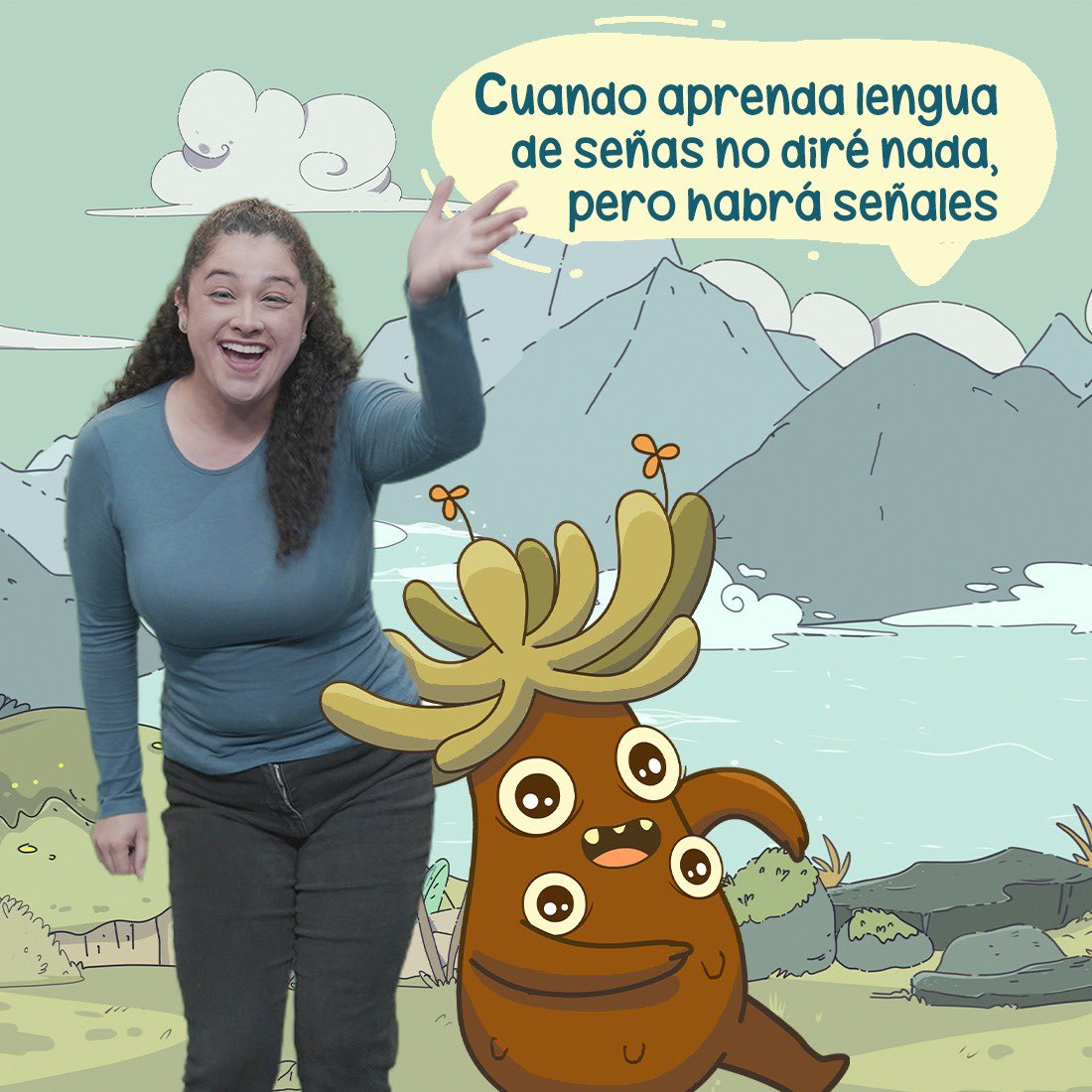 soyelfrailejon's tweet photo. 🤟Se acerca la Semana Internacional de la Lengua de Señas y tengo preparado algo muy lindo para conmemorar esta fecha 🤩.
 ¡Qué ansiedad! Me haría muy feliz que quieran ser parte de este reto, ¿puedo contar con ustedes, amigas y amigos del #TeamFrailejón? https://t.co/ZQcKPKtPxI