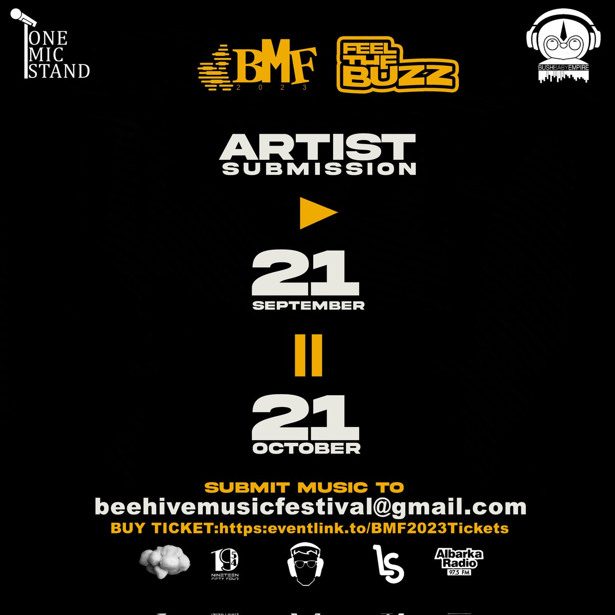 BMF_BUZZING's tweet image. 📢 Attention all talented artists! 🎶🎵🎶 Beehive Music Festival 2023 is now accepting artist submissions.

Don't miss out on this incredible opportunity to perform alongside amazing artists and captivate the crowd. Submit your work now! #BMF2023 #FeeltheBuzz