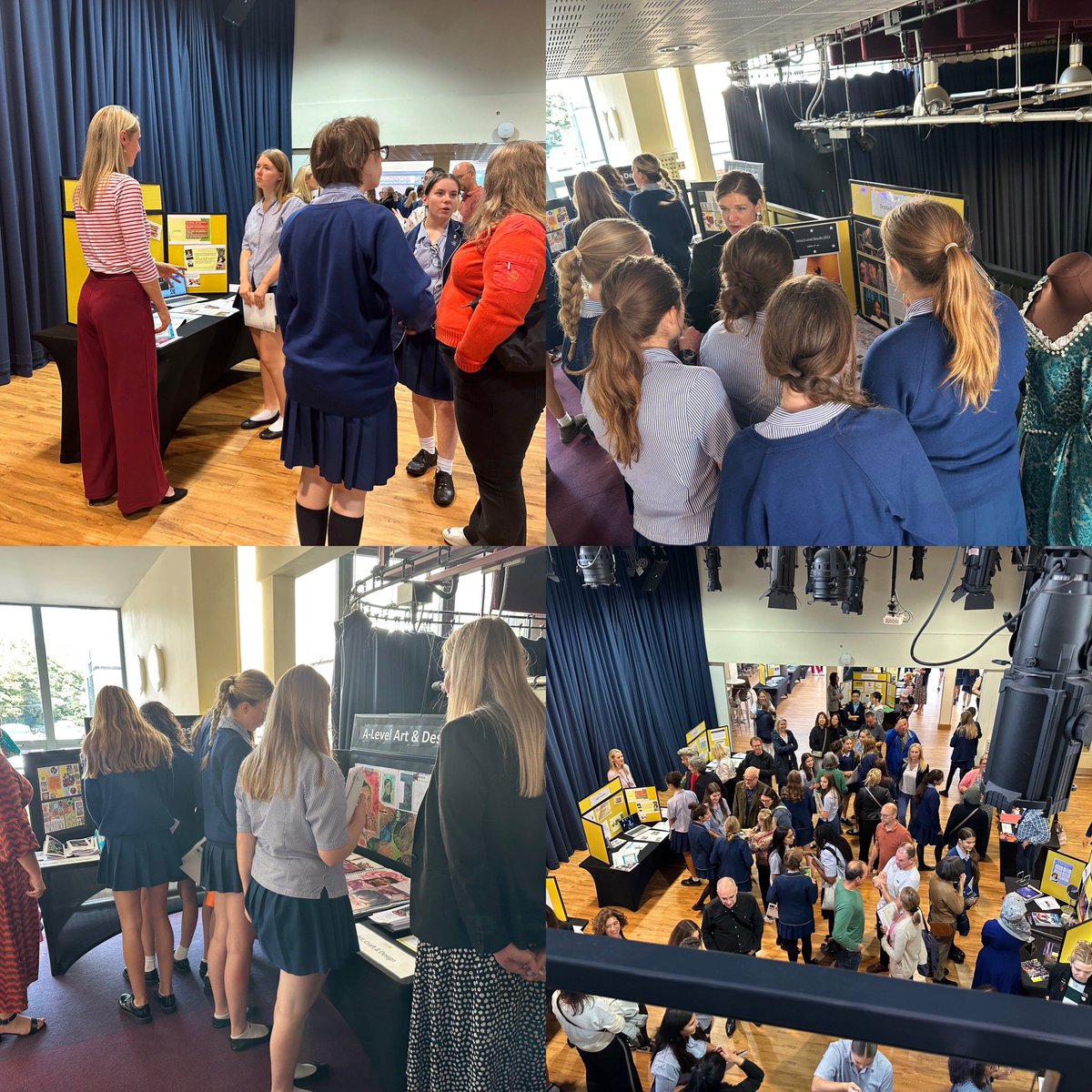 NotreDameCobham's tweet image. It was a full house at our #sixthform  @NotreDame_ND6 #openafternoon today! With so many subjects on offer, the students have lots to think about for the next step in their academic journey! #decisionsdecisions #makeaninformeddecision #asktheexperts at #ND6 😊👍