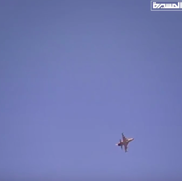 BashaReport's tweet photo. #Houthi parade ended with a flyover by an F-5 jet and a showcase of the #طوفان Typhoon Long Range Ballistic Missile #LRBM, reportedly tested on a remote #Yemeni island. These, alongside new cruise missiles and long-range armed drones, pose significant threats to #Saudi and #UAE. https://t.co/BJzWrJ1iwH