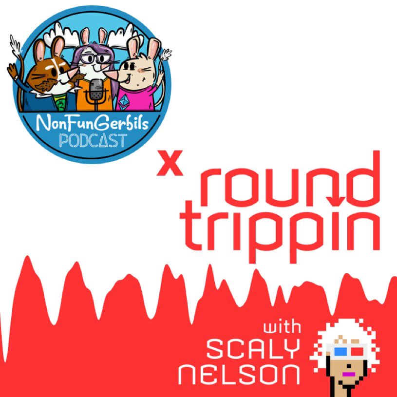 our next episode of <a href="/RoundTrippinPod/">Round Trippin</a> is out now! We had a great time talking with two super OGs in the space-<a href="/NonFunGerbils/">NonFunGerbils</a> - and at the end <a href="/PepapeLeBatard/">Pep</a>  red pills me on <a href="/friendtech/">friend.tech</a> 😅
podcasts.apple.com/us/podcast/rou…