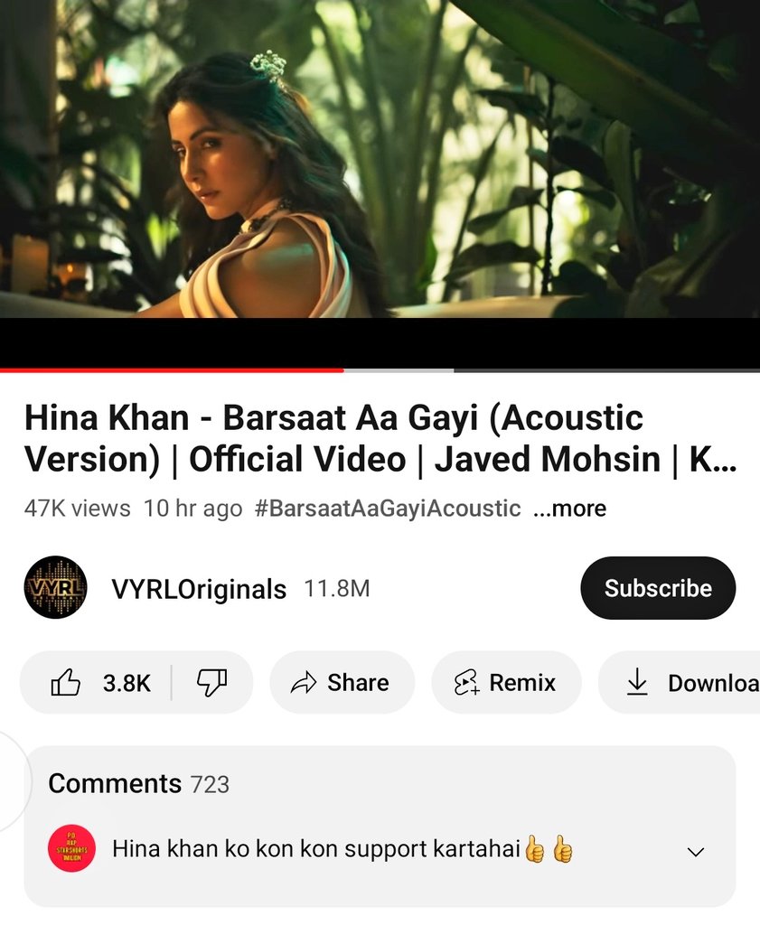 Wow, #HinaKhan is supremely talented. Who knew that she is even a singer? Watch this video, Janta
#BarsaatAaGayi 
youtu.be/J58kCVvV3LU?si…