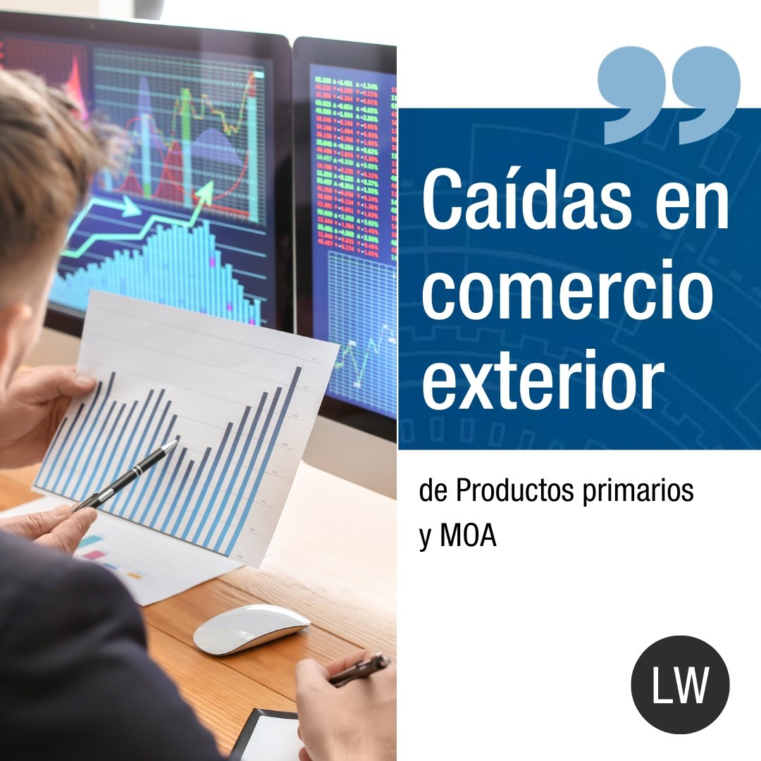Las MOI registraron una dinámica heterogénea. Traccionaron a la baja las exportaciones el sector de químicos y las materias plásticas. En tanto, se registraron subas en el sector automotriz, industrias metálicas básicos y maquinaria y equipo.