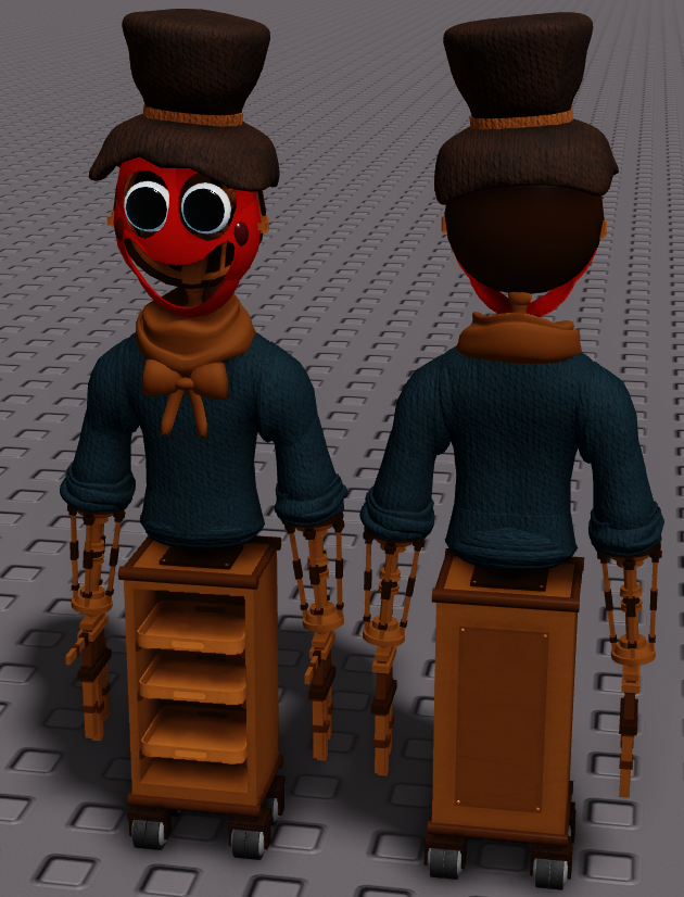 CharlesGolder3's tweet photo. Duocara Reimagined!

I decided to make a Duocara model based on 80s animatronics. The whole head switch thing is completely changed now. There'll be a whole video on him soon.

Also, very inspired by @.MomoguyZ and @.DaRealMonty's Duocara models https://t.co/NRDpAF0qD2