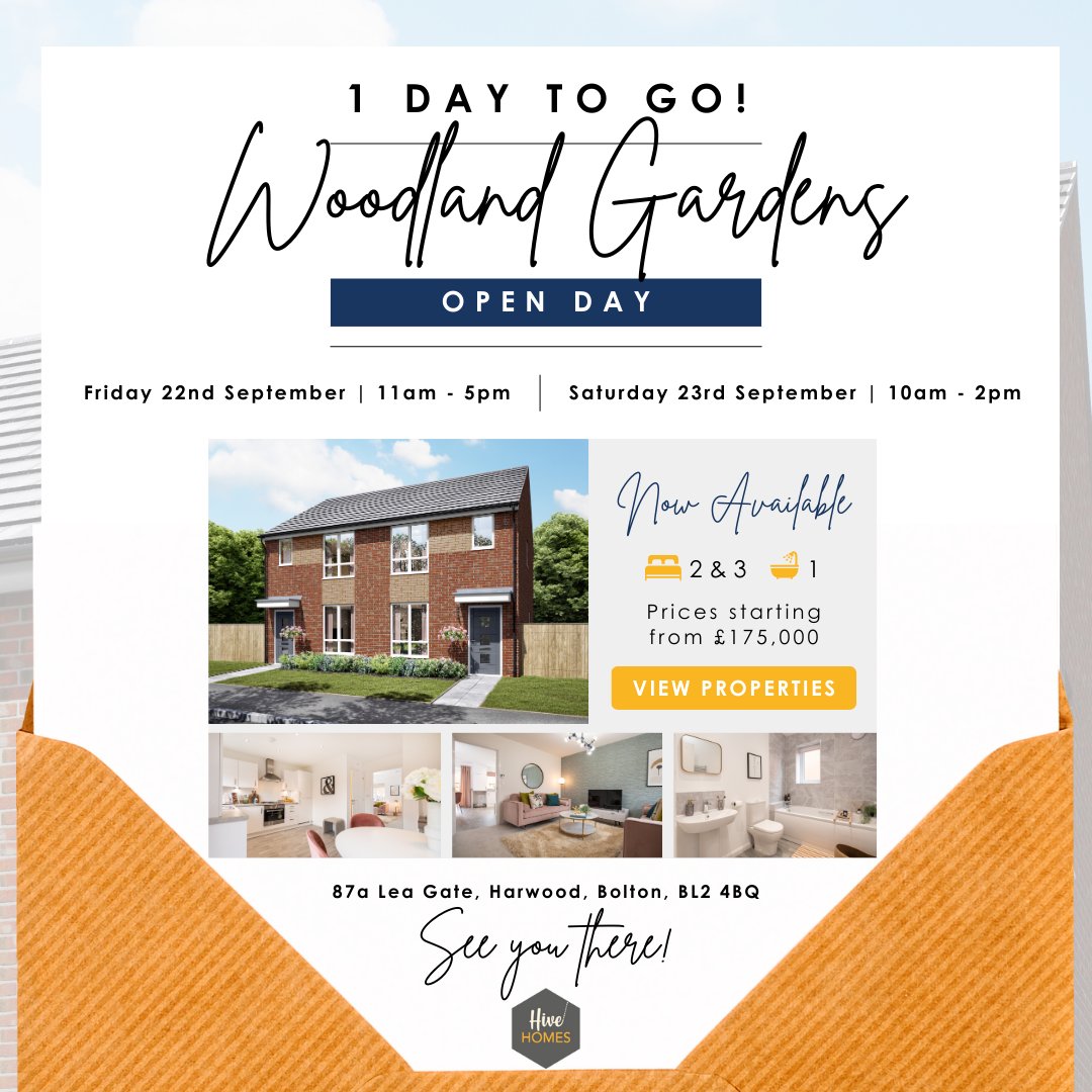 🏘️𝗪𝗢𝗢𝗗𝗟𝗔𝗡𝗗 𝗚𝗔𝗥𝗗𝗘𝗡𝗦 𝗢𝗣𝗘𝗡 𝗗𝗔𝗬 |
𝗬𝗢𝗨𝗥 𝗘𝗫𝗖𝗟𝗨𝗦𝗜𝗩𝗘 𝗜𝗡𝗩𝗜𝗧𝗘 𝗧𝗢 𝗢𝗨𝗥 𝗢𝗣𝗘𝗡 𝗗𝗔𝗬!
🕕Friday, 22nd September – 11am to 5pm
🕕Saturday, 23rd September – 10am to 2pm
📍Address: 87a Lea Gate, Harwood, Bolton, BL2 4BQ
millermetcalfe.co.uk/news/woodland-…