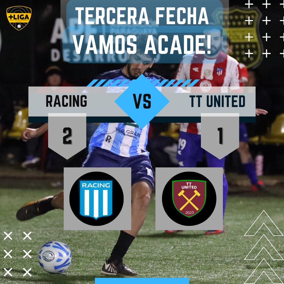 🅶🅰🅽🅾 🅻🅰 🅰🅲🅰🅳🅴́ !!!

💥🔥 +3 volvio el triunfo y de que manera 🤪.... golcito te mandaste @robertofonseca14 🔥🔥🔥

Siempre hacia adelante y ni un paso atrás!!! <a href="/ligadetuiteros/">+Liga Slots del Sol</a>

#laacademia ®️©️
#LosDueñosdelaHistoria🤍💙