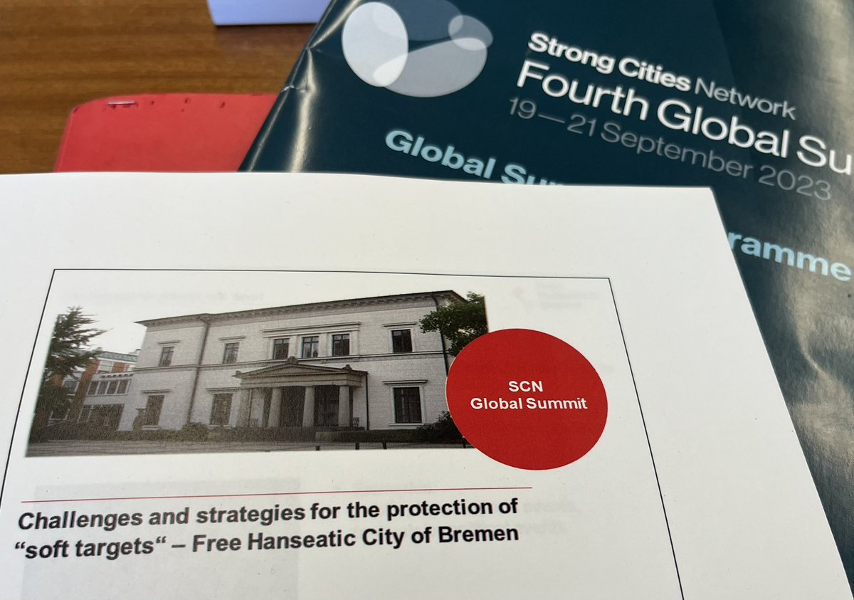 daniel_heinke's tweet photo. Presenting experiences and insights into counter-terrorism activities in #Bremen and the need for effective collaboration on local, state, national, and multi-/international levels at the @Strong_Cities Global Summit in New York City.
#StrongCitiesSummit #StrongerTogether https://t.co/Q2xeSoj1lx