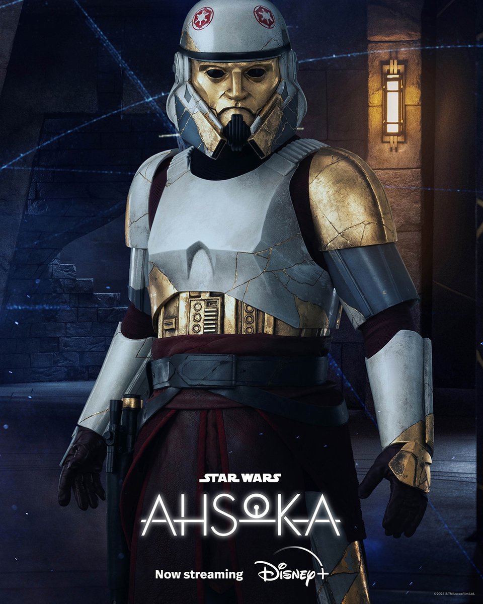 See Captain Enoch in @AhsokaOfficial, a Star Wars Original series, now streaming on <a href="/DisneyPlus/">Disney+</a>.