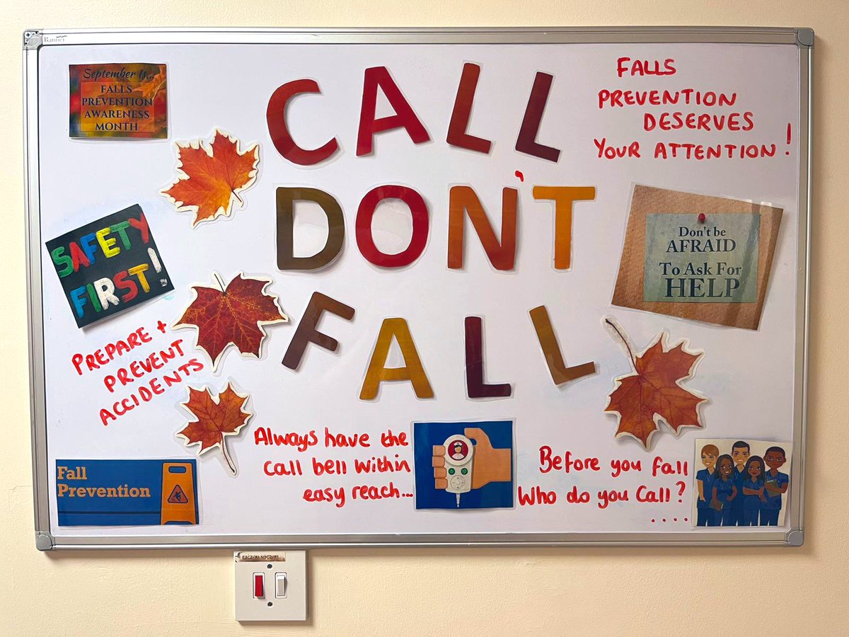 CALL 🔔 DON’T FALL‼️

#FallsPreventionAwareness #FallsAwarenessMonth 
#TopicOfTheMonth #SafetyFirst 🍂
@LancsHospitals