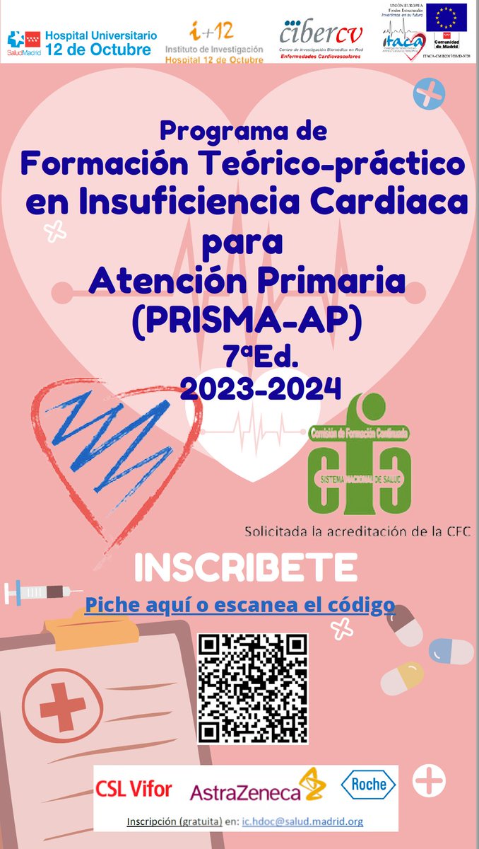 Queda menos de 1 mes para que comience la 7ªEd del curso PRISMA-AP! Presencial y online. No te lo pierdas! Apúntate (gratis)  en este formulario: nor01.safelinks.protection.outlook.com/?url=https%3A%… o en ic.hdoc@salud.madrid.org <a href="/SEMERGENap/">SEMERGEN | Médicos de AP</a> <a href="/SEMG_ES/">SEMG 🩺 #OrgullososDeEstarALaCabecera👩‍⚕️👨‍⚕️</a> <a href="/IcyfaSemi/">@ICyFA-SEMI</a> <a href="/ICardiacaSEC/">Asociación Insuficiencia Cardiaca</a> <a href="/secardiologia/">Soc Esp Cardiología</a>  <a href="/mjdelolmo_/">Maria Jose Del Olmo</a>