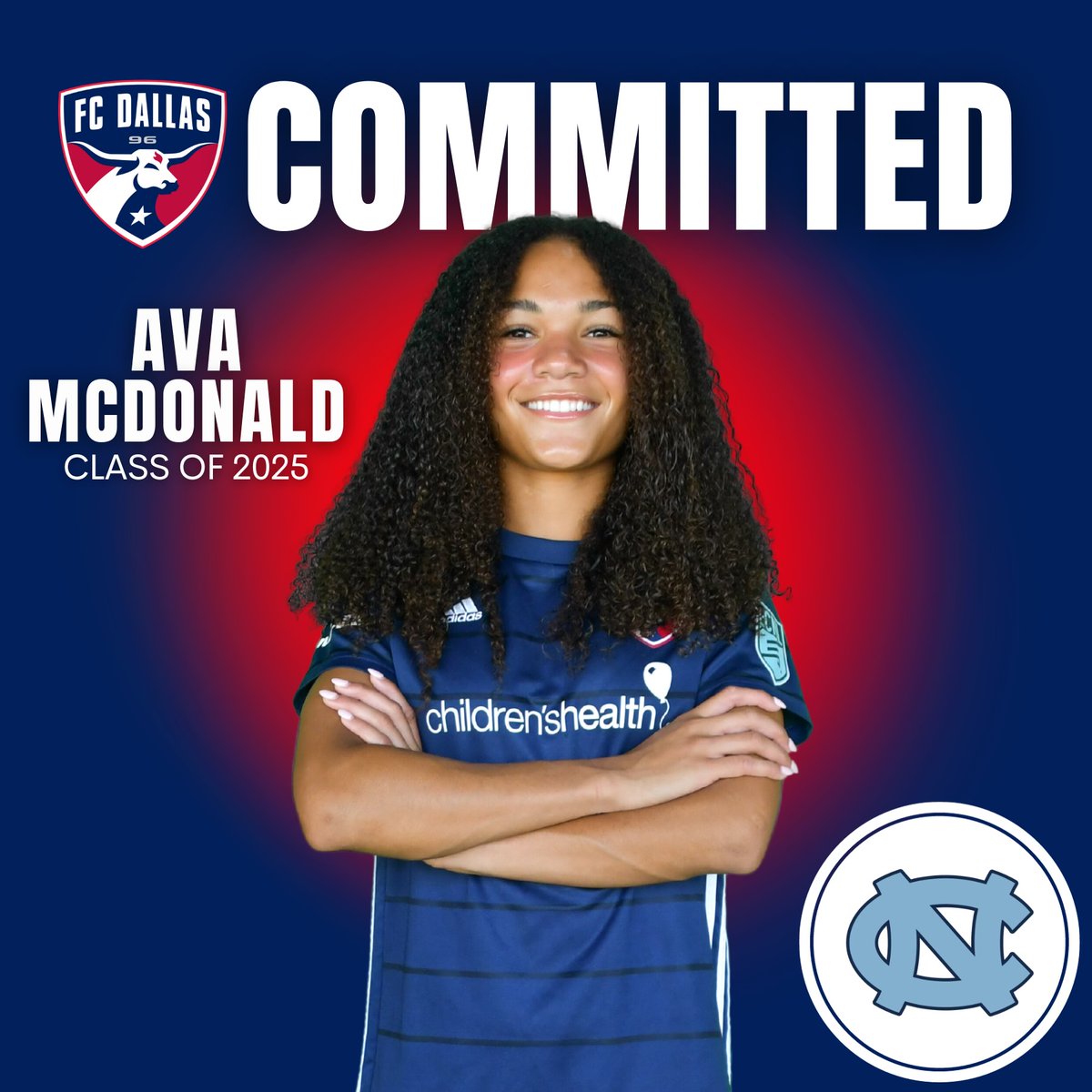 FC Dallas Girls ECNL (@fcdgirlsecnl) on Twitter photo 🚨COMMITTED🚨
Congratulations to our <a href="/FCDallas06gECNL/">FC Dallas 06/05G ECNL- Retired</a> forward Ava McDonald on your commitment to The University of North Carolina‼️
<a href="/AvaMac01/">Ava Mcdonald</a> 🤝 <a href="/uncwomenssoccer/">UNC Women's Soccer</a>
#DTID | <a href="/ECNLgirls/">ECNL Girls</a> | <a href="/FCDallasYouth/">FC Dallas Youth</a> | #GoHeels 🚨COMMITTED🚨
Congratulations to our <a href="/FCDallas06gECNL/">FC Dallas 06/05G ECNL- Retired</a> forward Ava McDonald on your commitment to The University of North Carolina‼️
<a href="/AvaMac01/">Ava Mcdonald</a> 🤝 <a href="/uncwomenssoccer/">UNC Women's Soccer</a>
#DTID | <a href="/ECNLgirls/">ECNL Girls</a> | <a href="/FCDallasYouth/">FC Dallas Youth</a> | #GoHeels