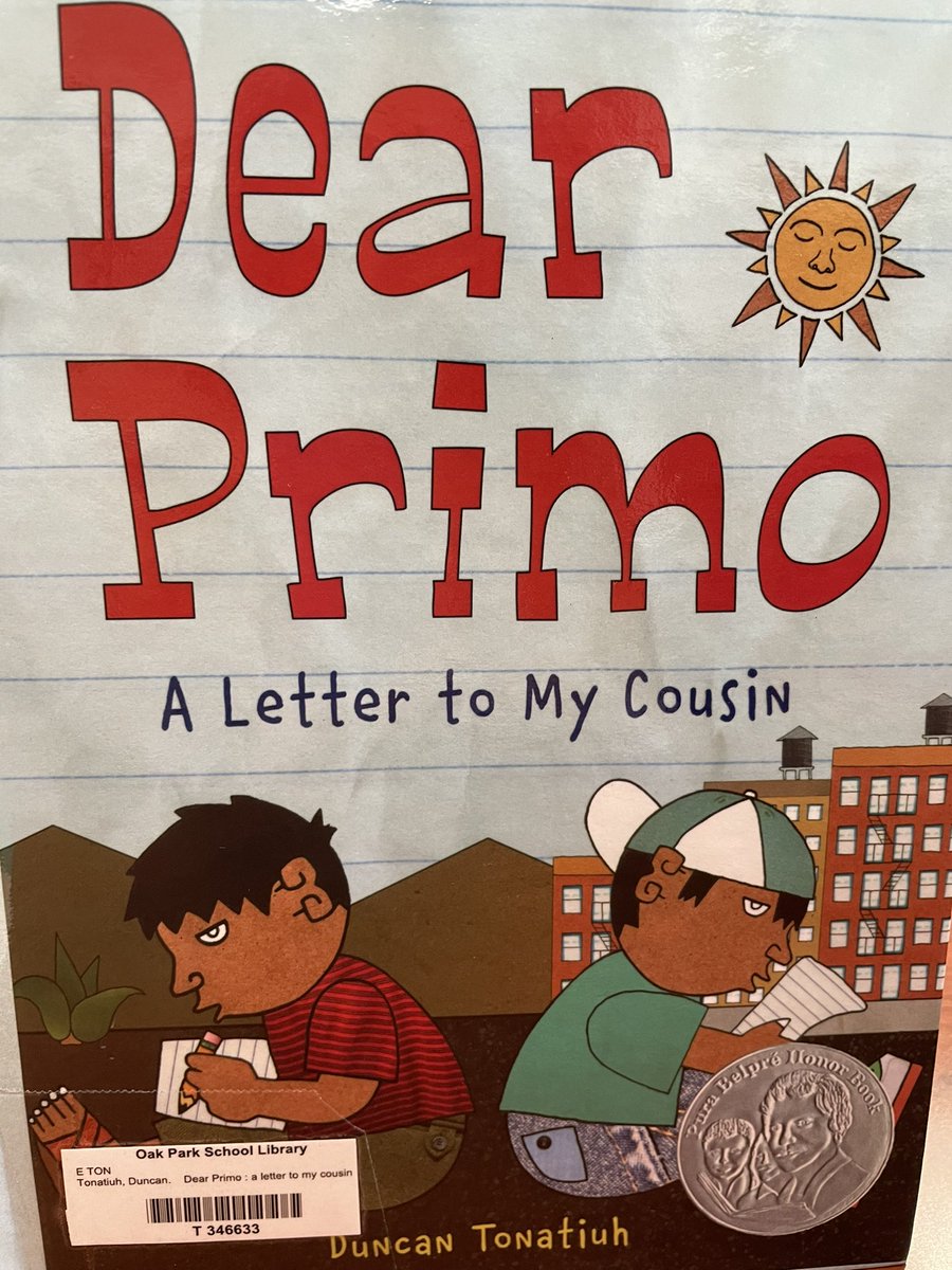 oplibrarynpsd's tweet photo. Using #DearPrimo by @duncantonatiuh with multiple grades to celebrate #HispanicHeritageMonth2023 ! Students in @6thGradeSquad and @OPFabinFifth responded to the story by reflecting on potential pen pals. https://t.co/G98AOP4VcZ