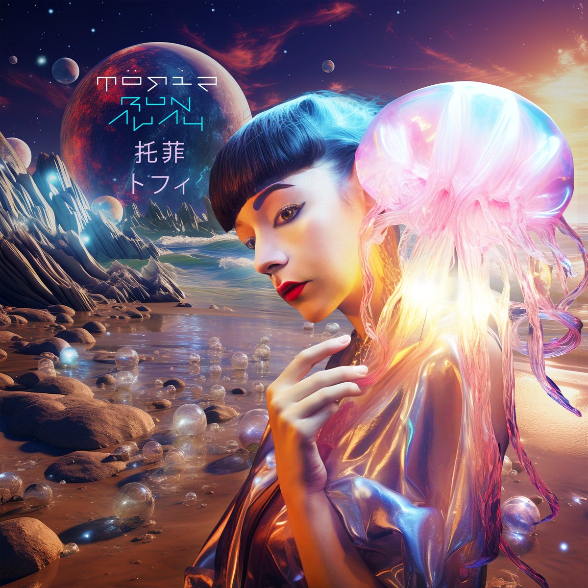 Töfie dévoile la pochette de son nouveau single “Run Away” 🌼

Une invitation dans une dimension parallèle, entre Dream et Alternative Pop  

Ouverture du portail le 13 Octobre 👽 

🔗 Pour pre-save : baco.lnk.to/RunAway