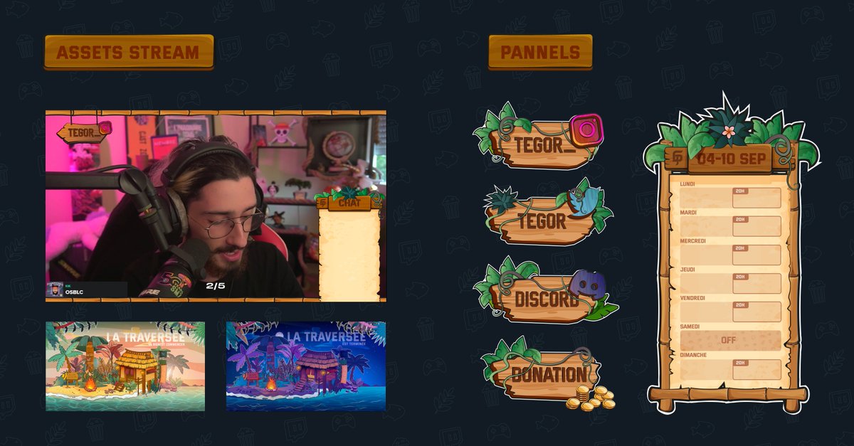 ⤷ Assets twitch / social media ❀