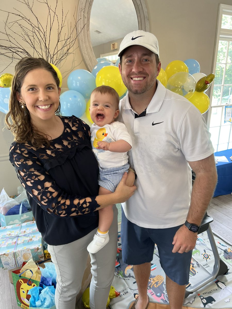 CoachDougSaylor's tweet photo. Happy 1st Birthday to our baby boy!! We are so lucky God blessed us with the privilege of being your parents! https://t.co/uf6srqTkWv