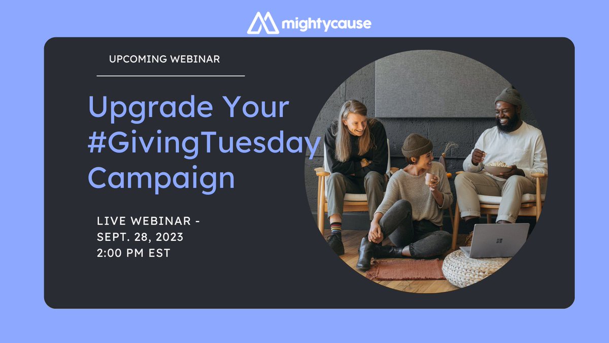 Join us on Thursday, September 28th, at 2 PM EST. Learn how to leverage technology to streamline your fundraising, engage your supporters, and elevate your GivingTuesday campaign like never before. Register now! mightycause.zoom.us/webinar/regist…