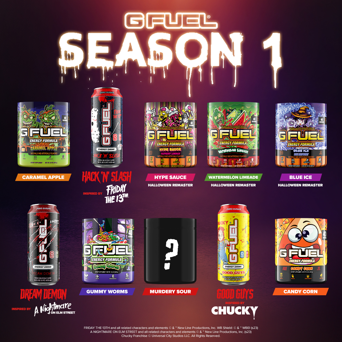 GFuelEnergy's tweet photo. 🎃 Here's just a taste of what's in store for #GFUEL 𝐒𝐄𝐀𝐒𝐎𝐍 𝟏!!!

👻 Expect to see even more SPOOKY surprises popping up as the weeks progress! To get notified the moment a new item drops, click the link below!

📮 𝐆𝐄𝐓 𝐍𝐎𝐓𝐈𝐅𝐈𝐄𝐃: https://t.co/bwwPHbXMu1 https://t.co/OvuXDiKBt3