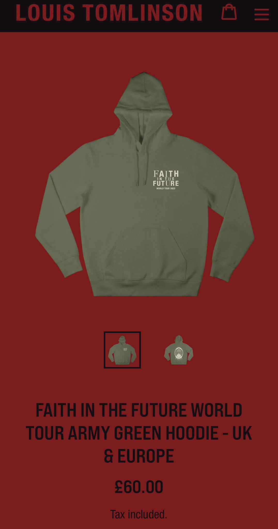 Frey S on X: ✨ International Louis Tomlinson Giveaway! ✨ I'm giving away  one 'Faith in the Future World Tour army green hoodie' to a lucky fan ❤️ To  enter: ⁃must like